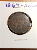 1867 2 cent piece