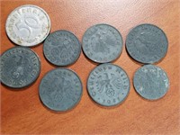 10 Assorted Deutchmarks from the 40's