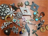 Brooches, Earrings, Rings, Charms etc.