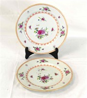 Pr Chinese Famille Rose Plates