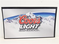 Coors Light Beer Sign (16" x 9 1/2")