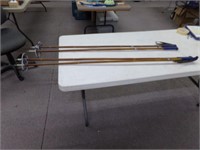 4 Bamboo ski poles or walking sticks