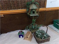 Bird house and basket
