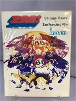 Chi. Bears vs SF 49ers Nov. 8 1970 program