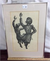 Signed Sarney Artist Proof Etching