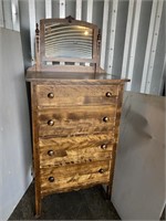 Antique 4 Drawer Dresser w/ Mirror
