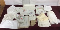 Vintage Linens and Embroidery