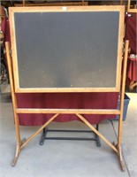 Antique Schoolhouse Chalkboard With Stand