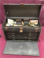 Machinist  Toolbox Full of Tools, many Vintage