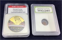 Graded Trump And Ancient Roman Coin