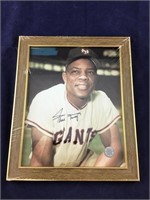 Willie Mays Signed And Framed 8 X 10 Photo With