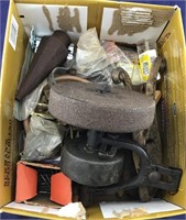 Box With Grinding Wheel And Variety Of Hardware