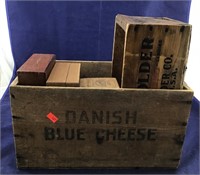 A Danish Blue Cheese Crate With A Vintage Kester