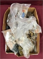 Large Box With Door Hardware And Assortment Of