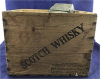 W. Sanderson Vat 69 Scotch Whiskey Crate With