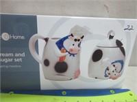 CUTE COW CREAM + SUGAR SET - NEW IN BOX