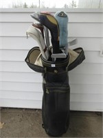 GOLF BAG AND CLUBS