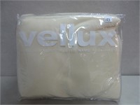 NEW IVORY VELLUX BLANKET 66X90 INCHES