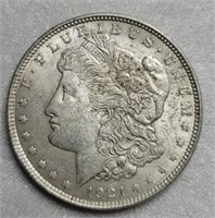 1921-P Morgan Dollar: AU/UNC