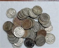 (50) U.S. Buffalo Nickels