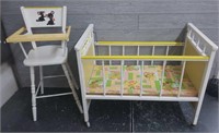 Baby Doll Crib & Highchair