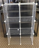 White Detachable 6-Shelf Wire Cubby