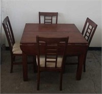 Drop Leaf Dining Table W/ (4) Chairs