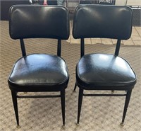 (2) Black Retro Brody Chairs
