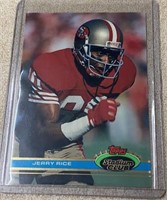 Jerry Rice 1991 Stadium Club Card