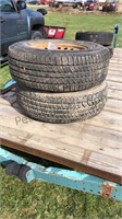 2 Goodyear P265/70R17 Tires
