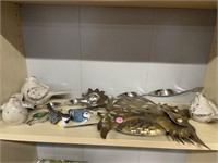 BIRD DECOR SHELF LOT