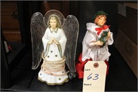 Vintage Angel Light and Tree topper