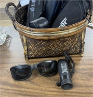 BASKET ASST. - SUN GLASSES, RANGE SCOPE