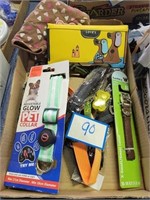 Assorted Dog Items Collars, Leashes