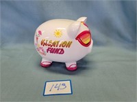 Ceramic Vacation Fund Pig