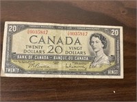 1954 CAN. $20 BILL