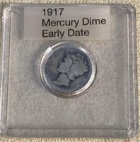 1917 Early Mercury Dime