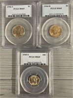 (3) PCGS Graded Coins
