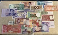 Variety of Mint International Bank Notes