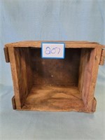 Wooden Shipping Crate 9" T 13" X 10"