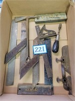 Collection of Wood  Working Tools and Pencil Box
