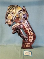 WELCOME TO THE LAKE Embossed Sign