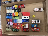 BOX LOT TOY CARS