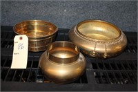Brass pot containers