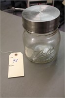 Large ball jar with screw on lid