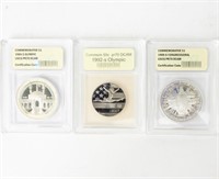 Coin 3 Slabbed - Proof Grade Coins In One Lot