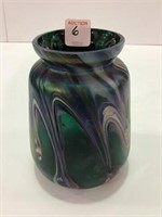 Unknown Art Glass Vase (6 Inches Tall)