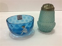 Lot of 2 Including Blue Victorian Sugar