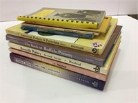 Lot of 9 Reference Books on Roseville Pottery,