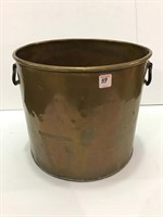 Lg. Copper Two Handled Bucket
